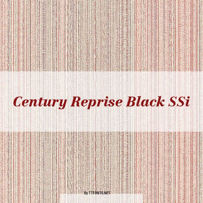 Century Reprise Black SSi example